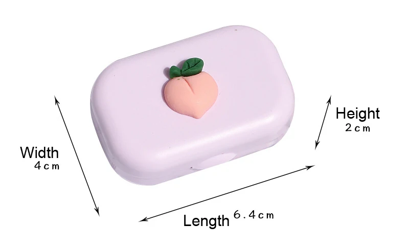 Wholesale Custom Mini Plastic Box Cute Contact Lenses Cases With Logo Contact Lens Accessories