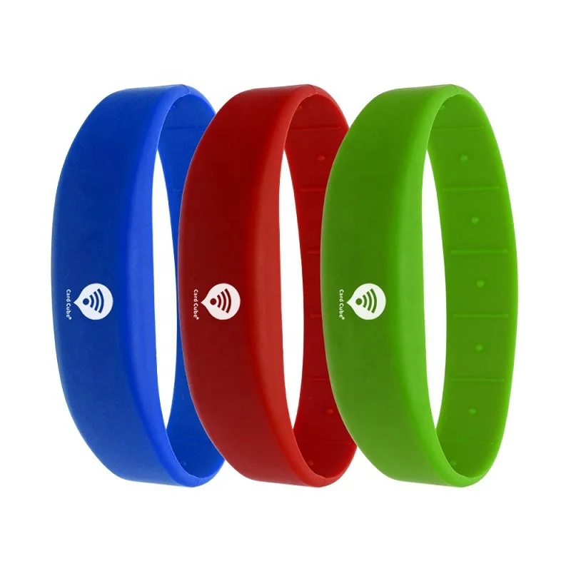 Custom Waterproof Passive Nfc Bracelet Silicone Rfid Wristband