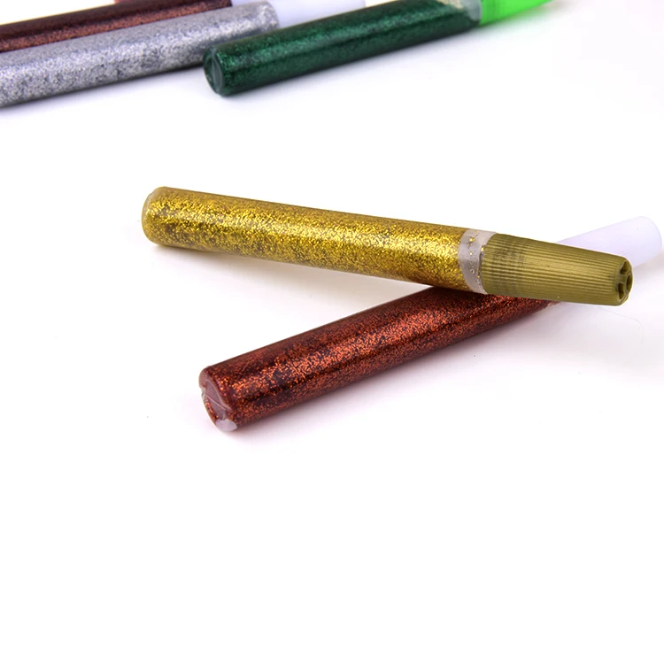 Best Quality Children DIY Glitter Glue Pen Eco-friendly Pet Glitter Glue 3pcs/set For Paper Painting