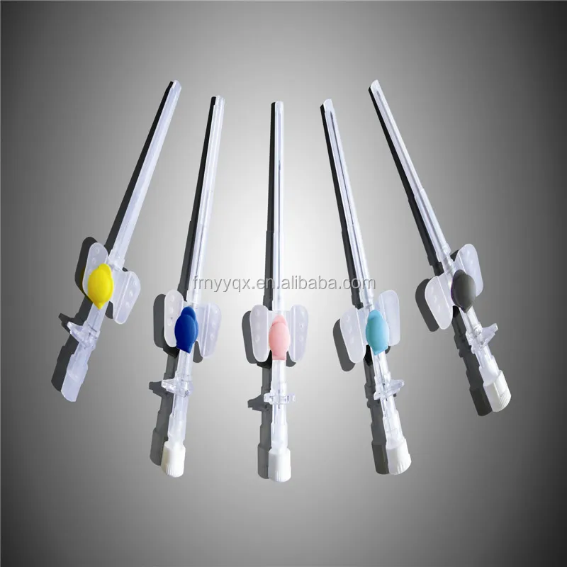Manufacture IV cannula with wings and injection port 14G -26G CE&ISO EO sterile