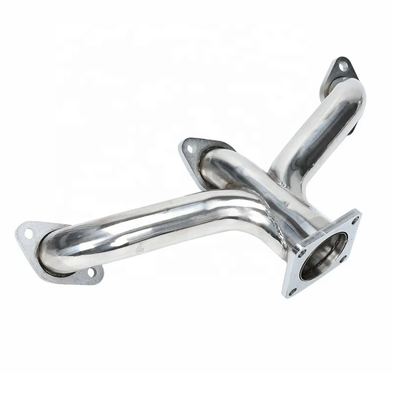 1932 - 1953 Ford Car Truck Flathead Shorty Center Dump Stainless Exhaust Headers