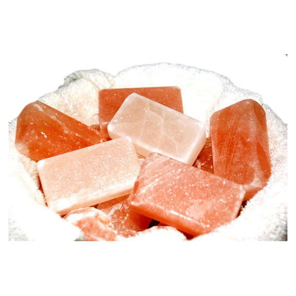 Top Quality Pink Salt Massage Stone Bar lIke Soap Bar shape Best Bath Salt -Sian Enterprises