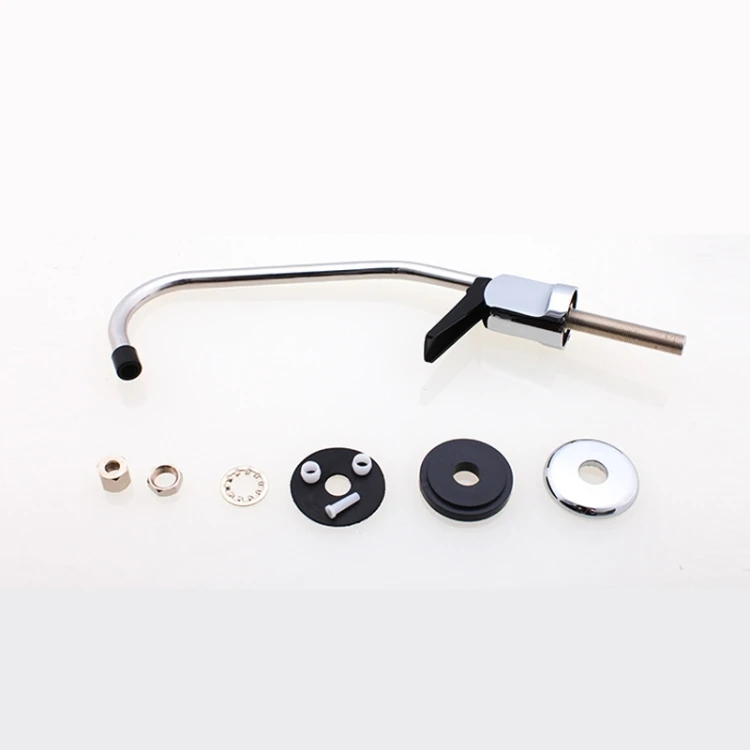 Wholesale Kitchen Water Purifier Copper Single Cold Basin Gooseneck Shape Faucet(Silver)