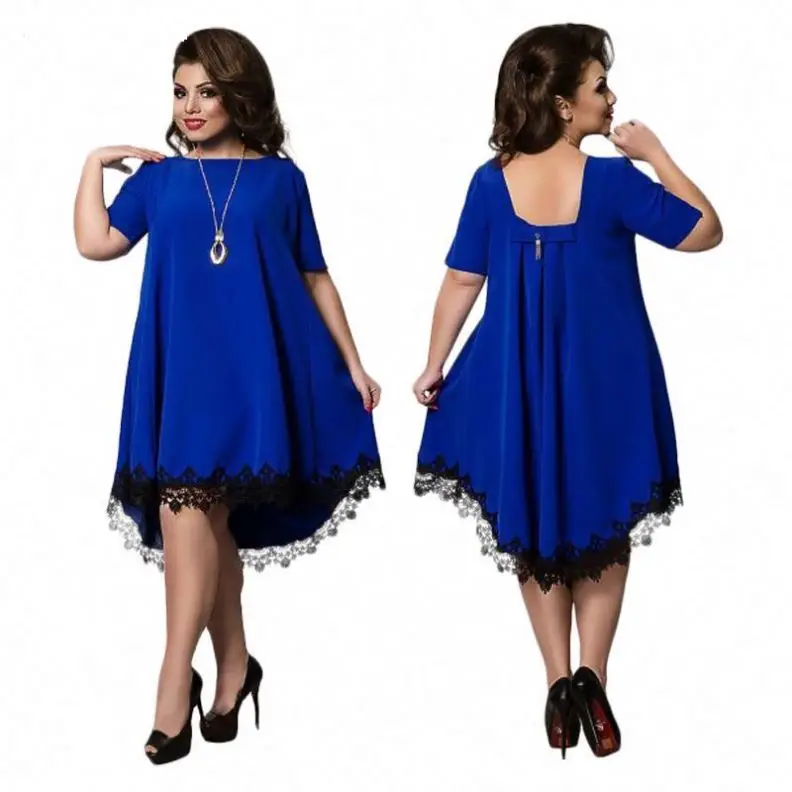 2020 New fashion plus size women clothing fat women dresses