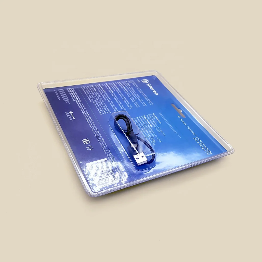 PVC Blister Clamshell Packaging custom Recyclable Blister Plastic Packaging Box PET for wireless keyboard