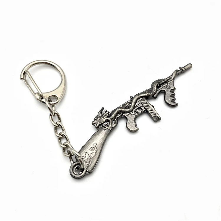 Personalized Llavero De Armas Creative Game Sniper Metal Gun Key Chain Mini 3D Custom M416 Gun Model Weapons Holder Keychain