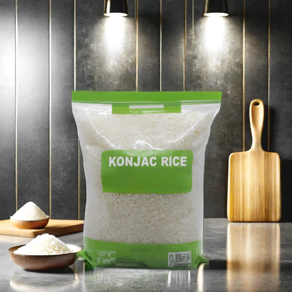 Indonesia Style Meals Rich in Dietary Fiber No Fat Water Free Konjac Rice with Free Samples and OEM&ODM Service