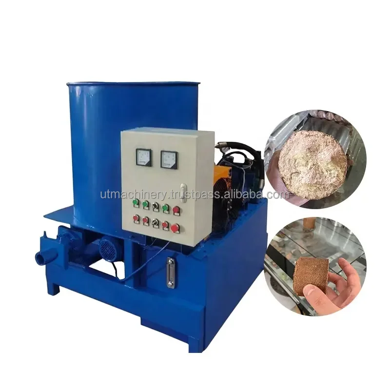Fuel Biomass Briquette Compressed Machines Wood Sawdust Block Compressed Press Machines