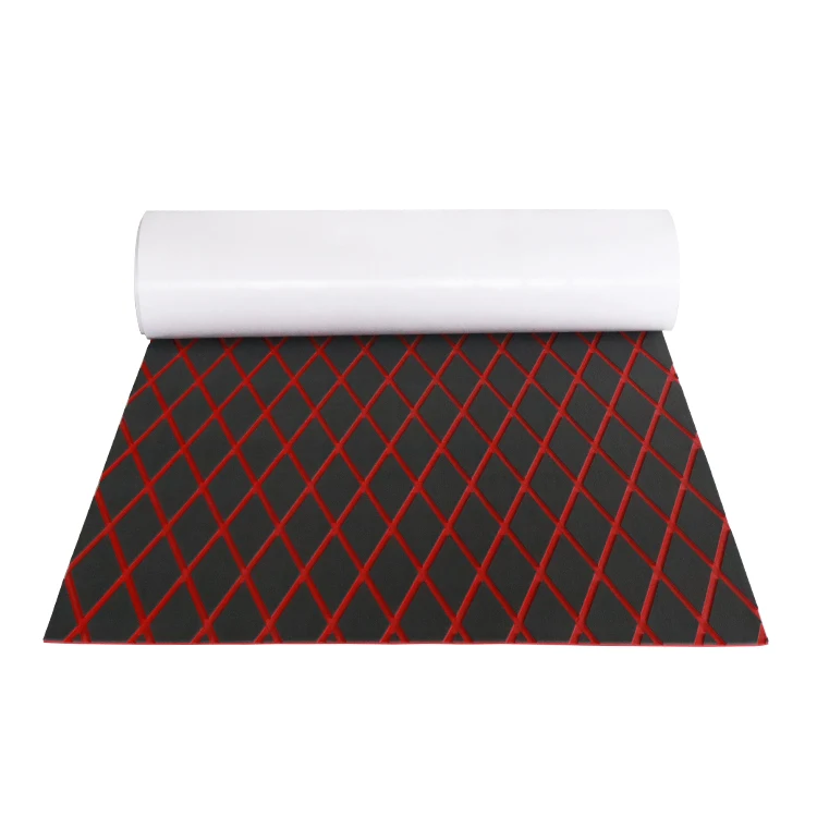 Wavefun Hot Sell Boat Deck Marine Floor Marine Flooring Faux Teak Eva Decking With Self Adhesive