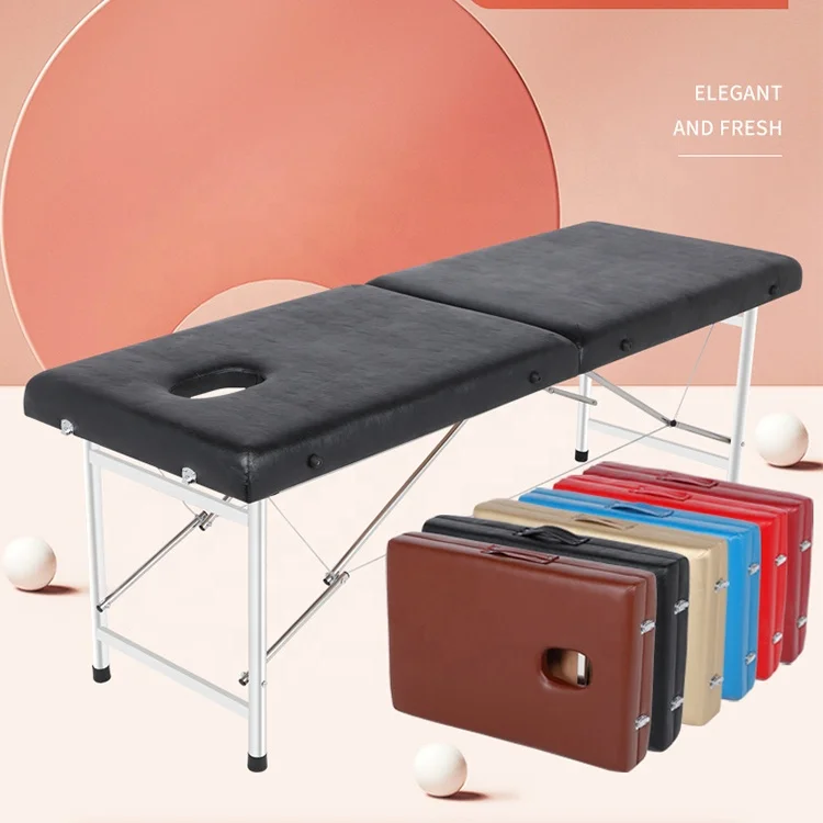 Cheap price modern adjustable spa beauty salon lash facial massage table stainless steel foldable massage bed