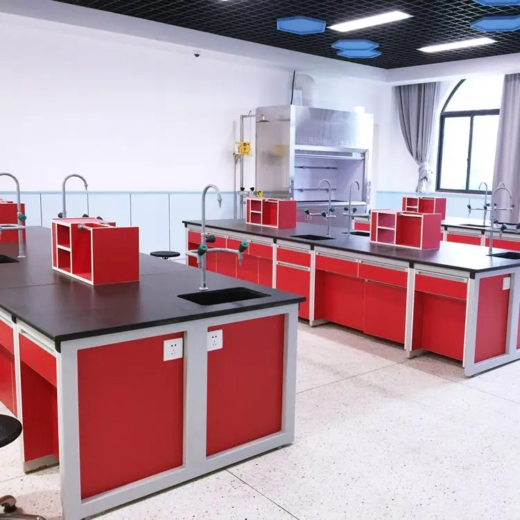 Chinese factory sale laboratory furniture lab work bench steel working table for sale