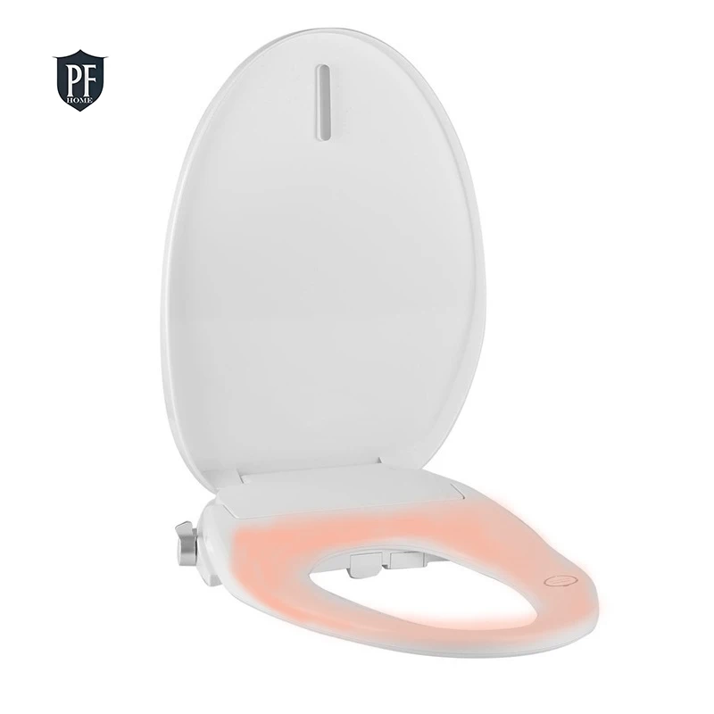 Electric Heated Toilet Seat Cover with Bidet Warm Water Wash Air Dryer Feminine Wash Toilet Replacement Cover Soft Closing Lid