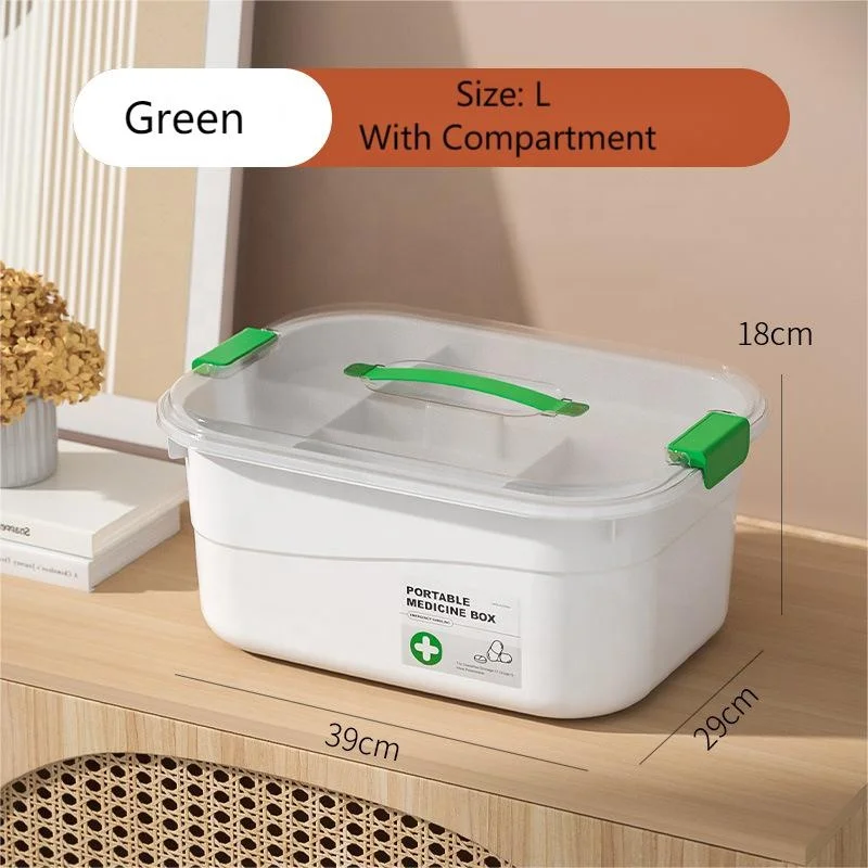 Plastic Storage Box Multi-layer Portable Foldable Storage Box Family Packed Medicine Storage Box