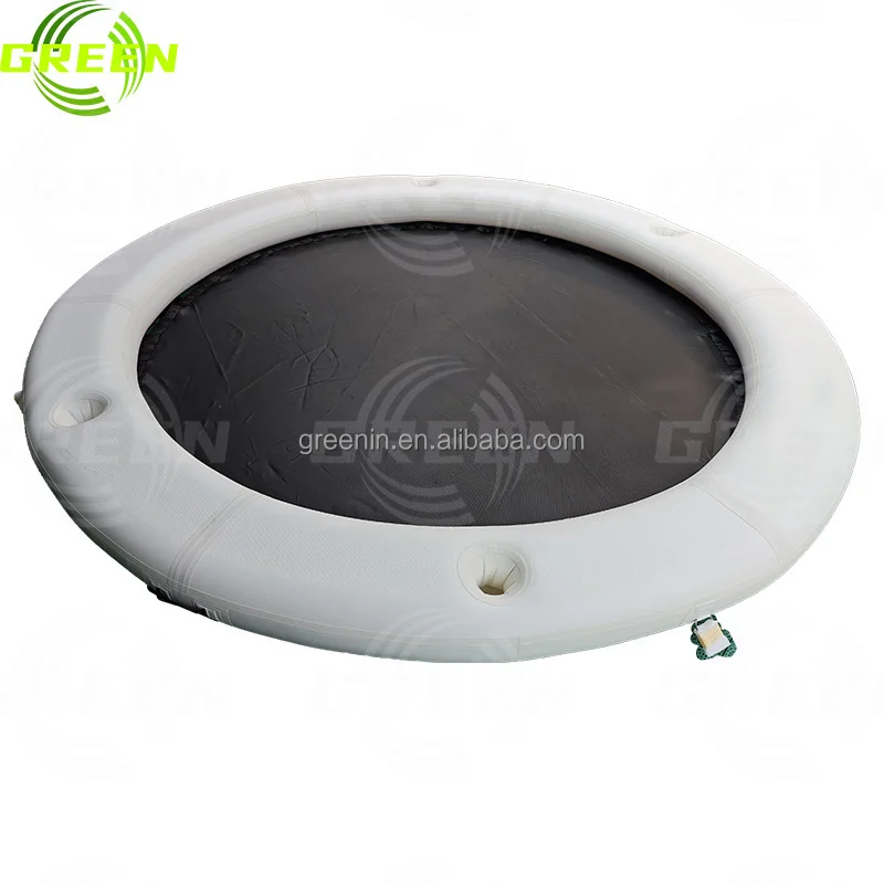 Green inflatable water hammock pool water inflatable pvc water lounger hammock pool float