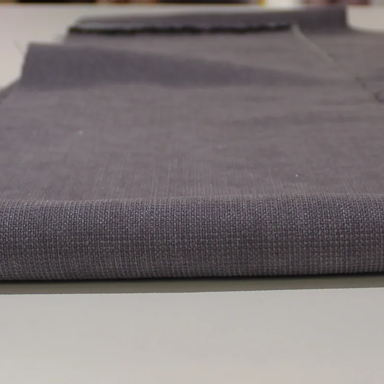 home textile slub effect faux linen curtain fabric