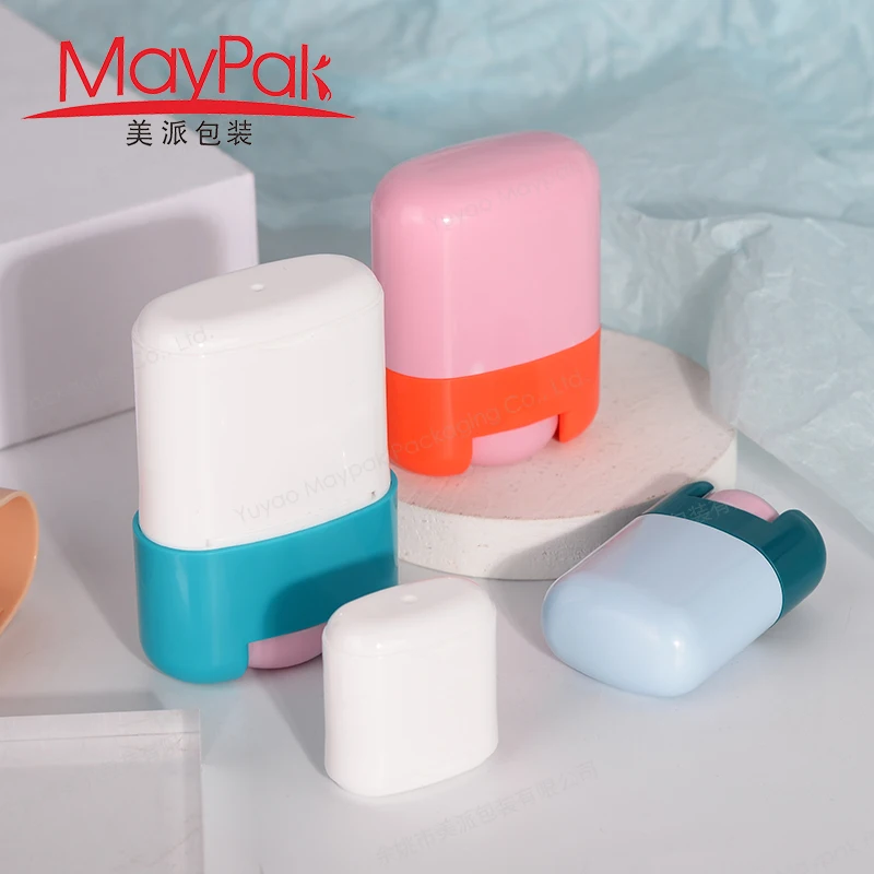 Eco Oval Refill Twist Up Salve Tube 35ml 35g Natural Empty Plastic ABS PP Refillable PCR Deodorant Stick Container Packaging