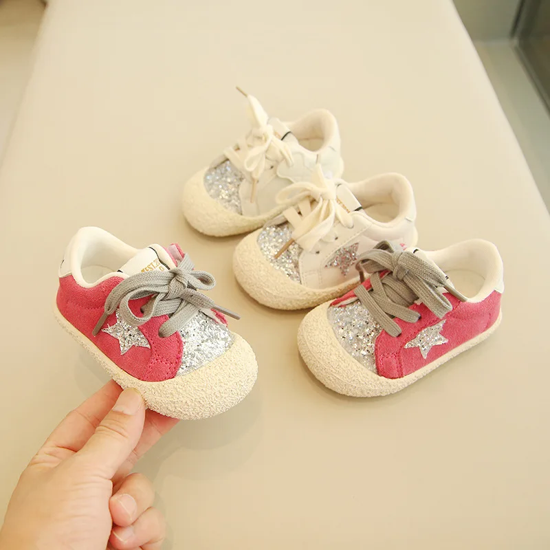2023 New designers Princess children shoes shoes soft soled non slip walking toddler shoes for girl