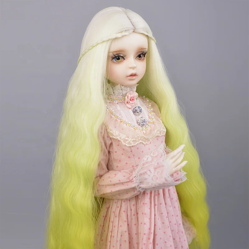 Synthetic doll wig green shot boy style bjd wigs 1/3 1/4 1/6 for choice