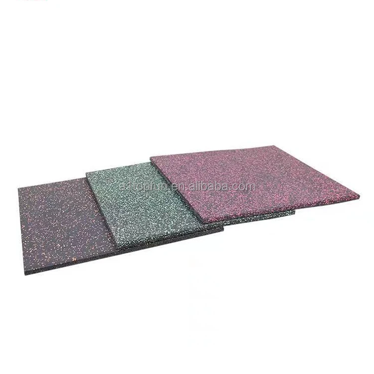Fitness Gym Flooring Tiles Anti-slip Gym Rubber Flooring Shock Absorption Rubber Floor Mats Tiles Epdm Rubber Mat