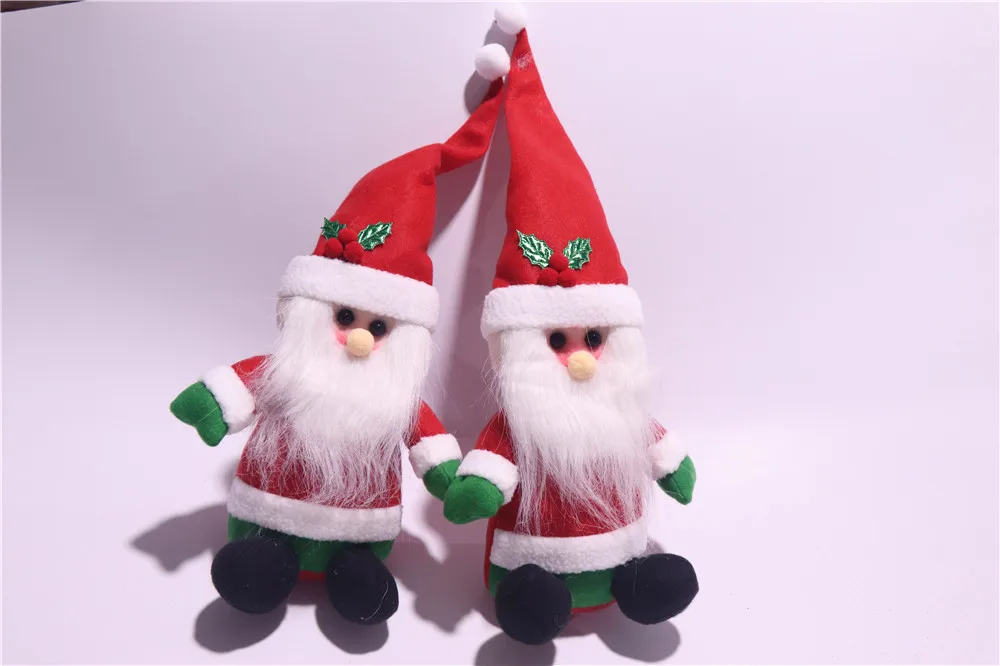 Christmas Felt Papa Santa Claus Doll Toy for Kids Decoration