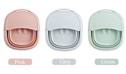 Folding Foot Wash Tub with Lid Sauna Foaming Massage Bucket Bathroom Foot Bath Basin Portable Foldable Footbath Hot Tubs