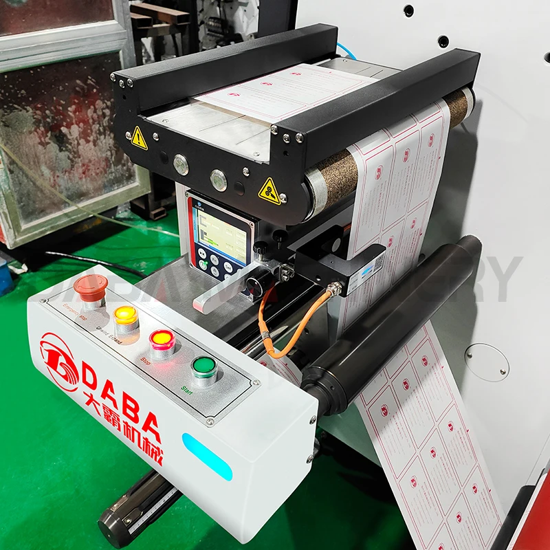 DABA rotary label a3 a4 roll paper automatic die cutting machine with feeding