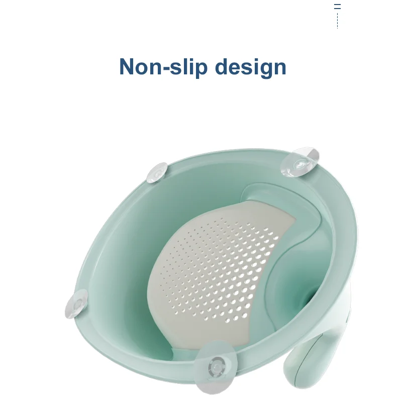 Baby Care Shower Bath Bathing Bathtub PP+TPE plastic Thick Safety soft seat for baby