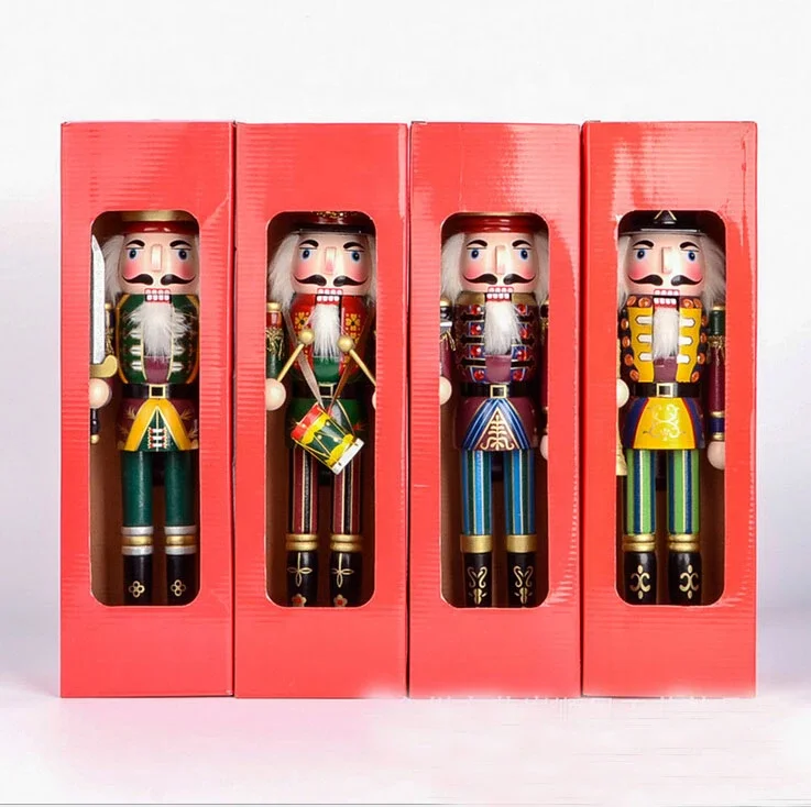 Custom Christmas ornaments holiday outdoor decorative giant 1.8M 6ft wooden nutcracker soldier