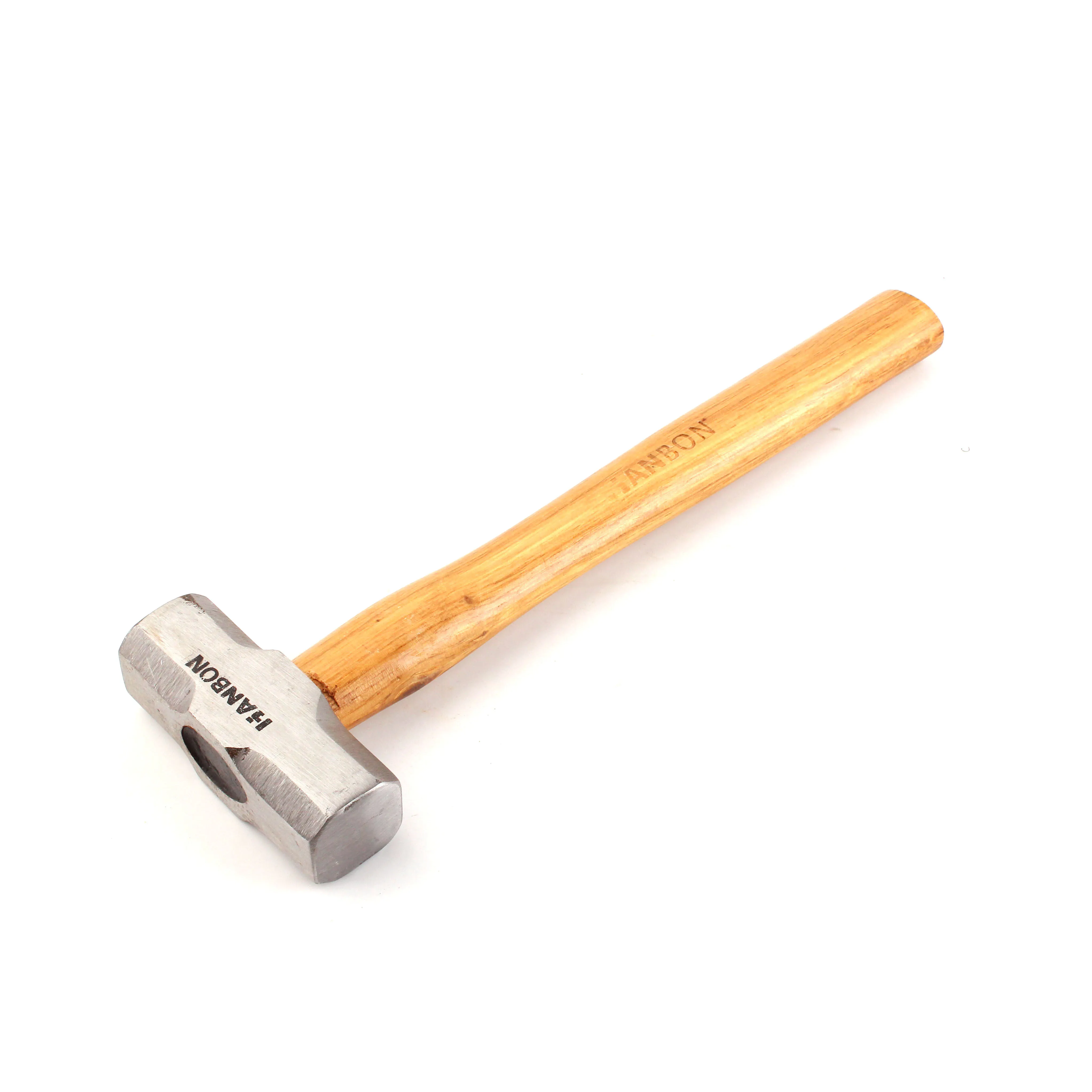 Full polished sledge hammer with wooden handle blacksmith hammer