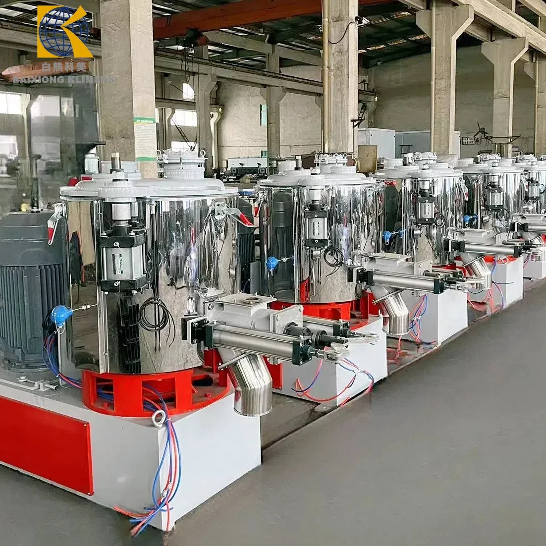 1.1-250kW Automatic SHR Series Vertical Plastic Granulate Mixer Machine Advanced Technology PVC Mixing for Plastic Industries