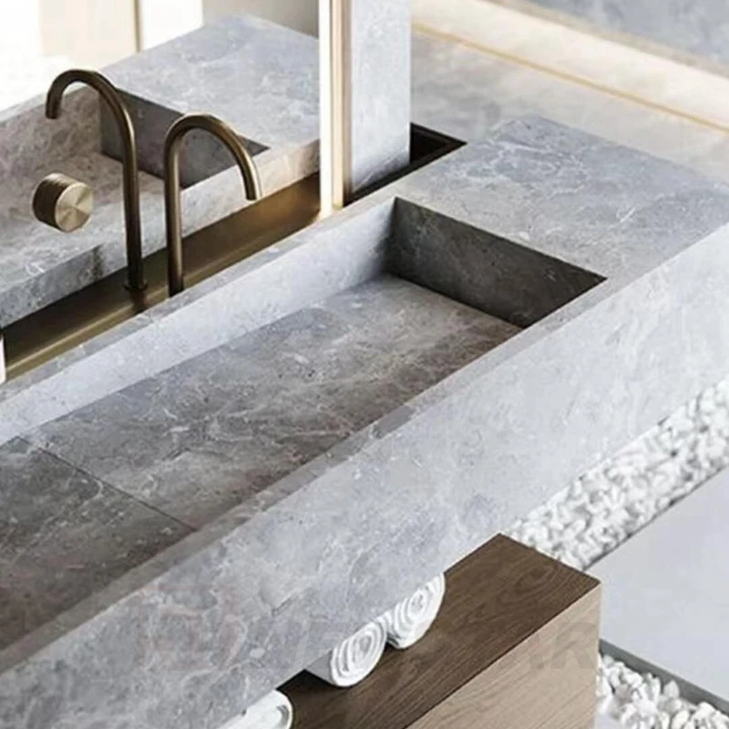 Newstar Wholesale Calacatta Viola Marble Polished Bathroom Single Sink Natural Marble Vanity Basin Purple Bowl Stone Basin
