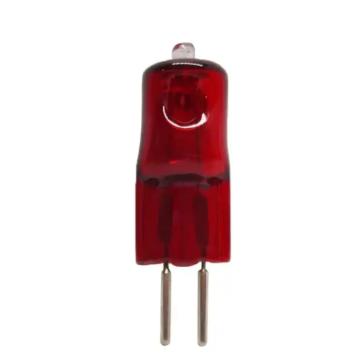 HoneyFly G5.3 Infrared Halogen Lamp 12V/220V 35W 50W 75W Ruby IR Lamp Heater Halogen Bulb Heating Drying Painting Quartz CE RoHS