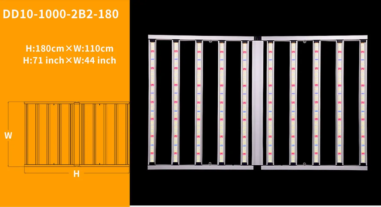 1100 Watt 301B Full Spectrum Greenhouse Led Grow Light Commercial Vertical Farming Hydroponic