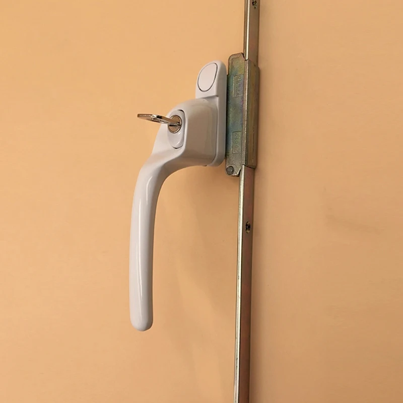 UPVC Aluminium Vertical Casement Sliding Window Handle Lever White Hardware Manufacturer