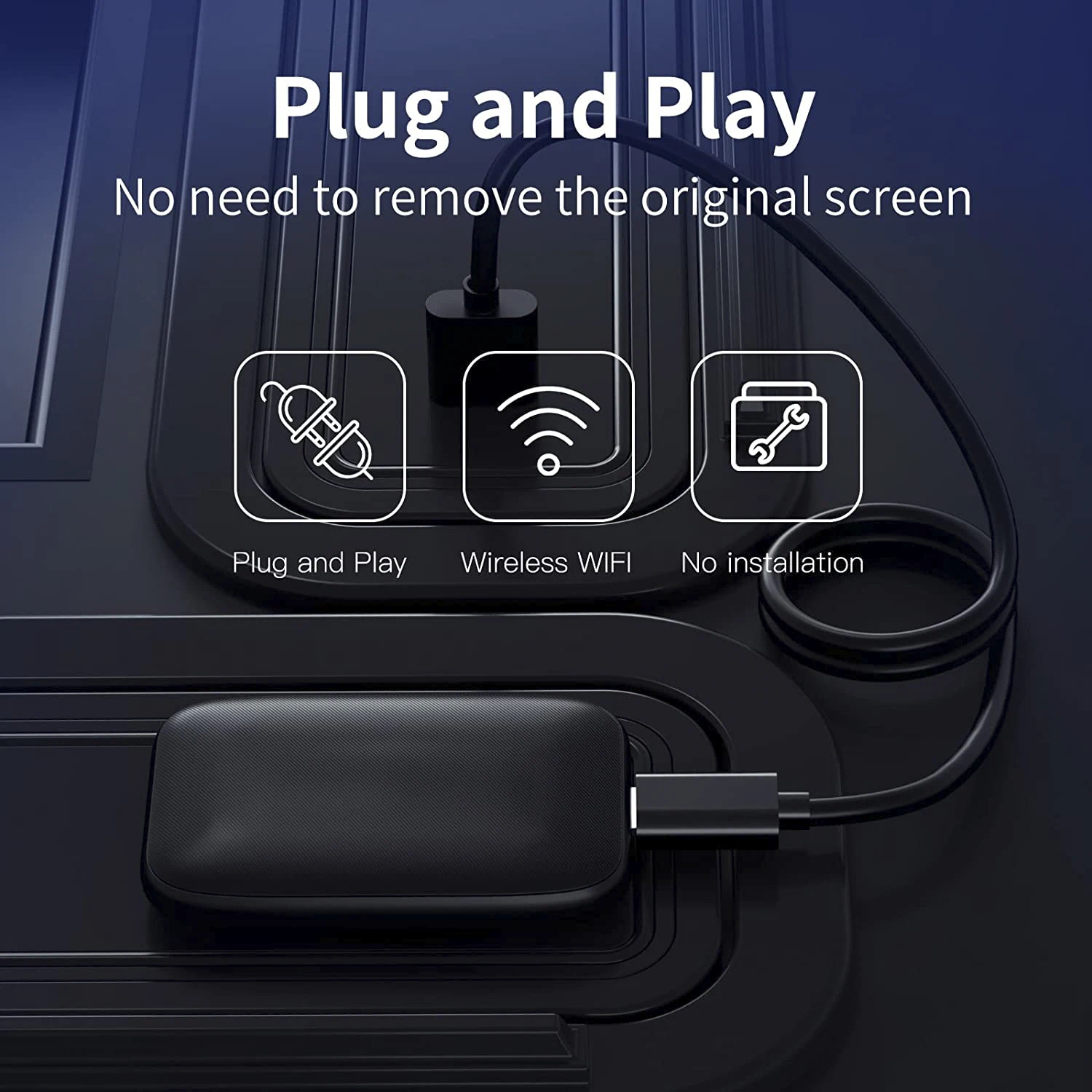 OBD Carplay Android Auto Carplay AI Box Android New Dongle Wireless Android Auto Adapter