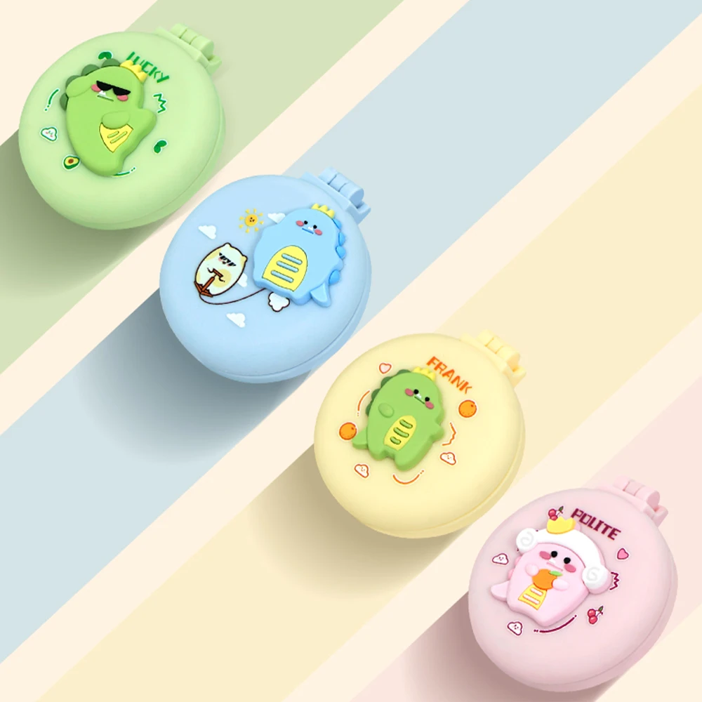 Folding Cosmetic Custom Logo Portable Small  Hand Held Makeup Mirror Travel Compact Outdoor Pocket Mirror With Comb