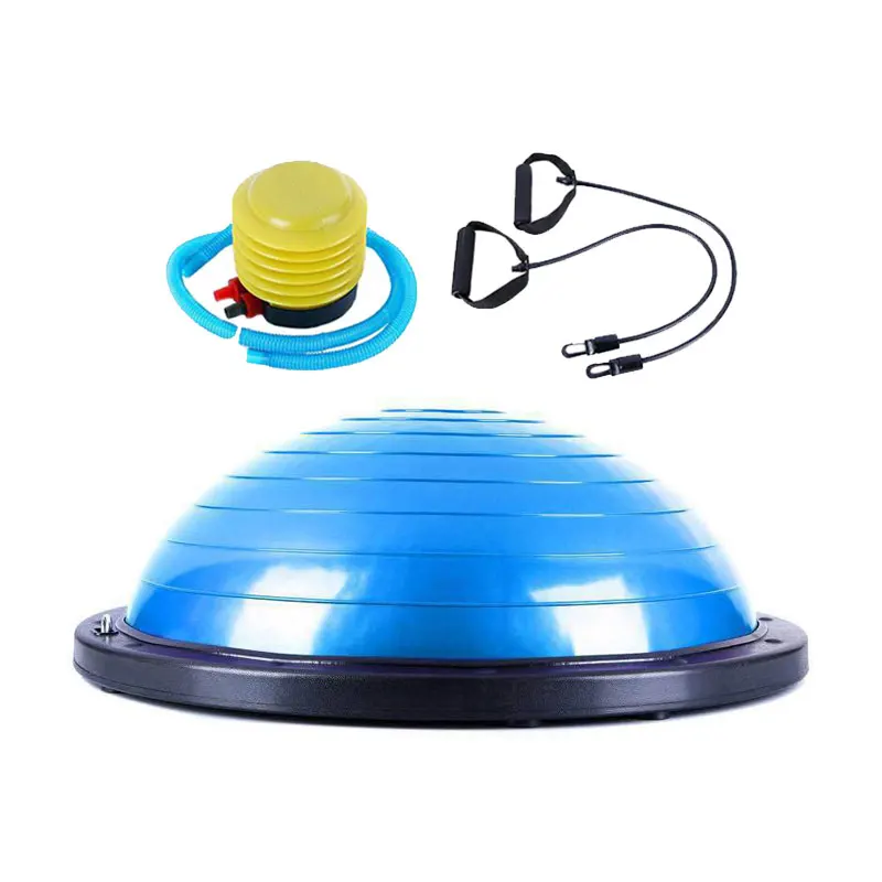 High Quality wave speed ball thickened foot on explosion-proof semi-circle balance ball Yoga studio Pilates