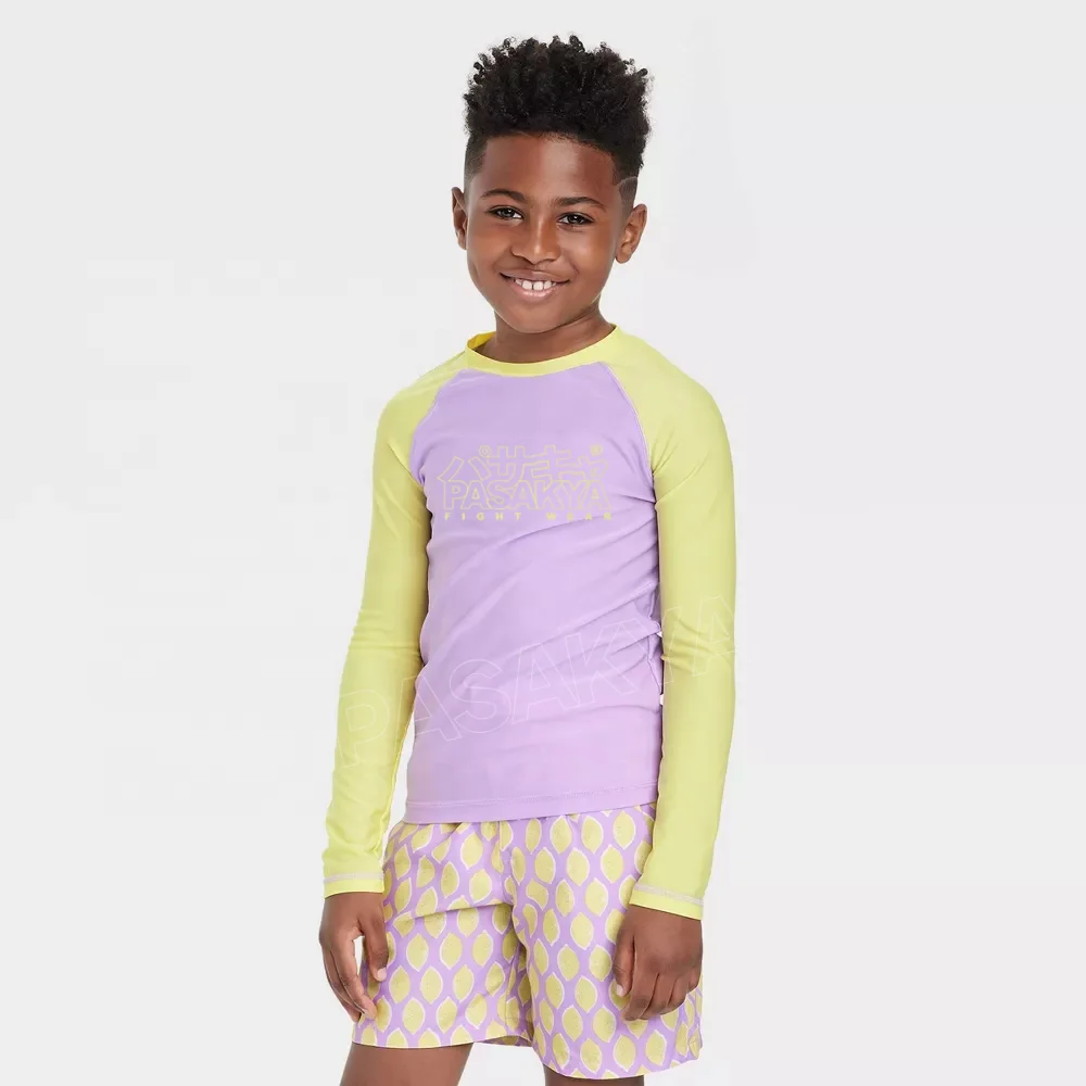 Compression Gym Shirts Surfing Long Sleeve Custom Logo UV BJJ Rashguard MMA Sublimated Kid Rash Guard DHL Sublimation FEDEX OEM