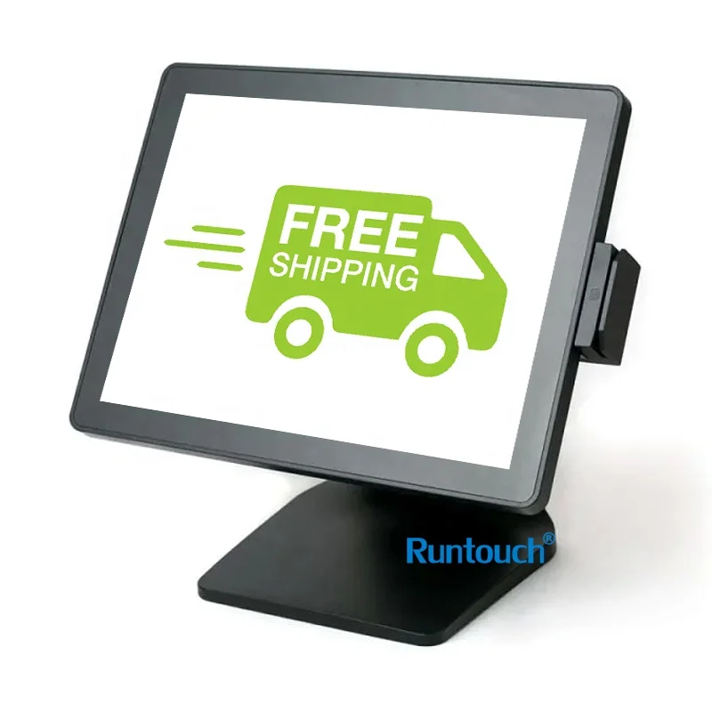 Free shipping POS Single Screen Cash Register with Customer Display Pos dual monitor pos system