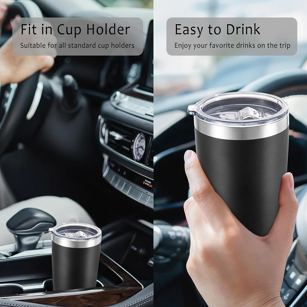 2024 Wholesale Customizable 20oz Stainless Steel Travel Thermal Vacuum Coffee Mug with PP Lid Eco-Friendly Drinkware with Straw