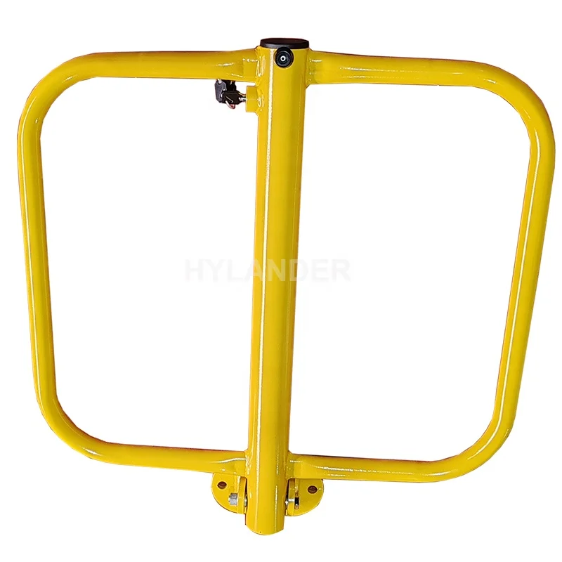 Car parking barrier post yellow types of fold down removable security bollard