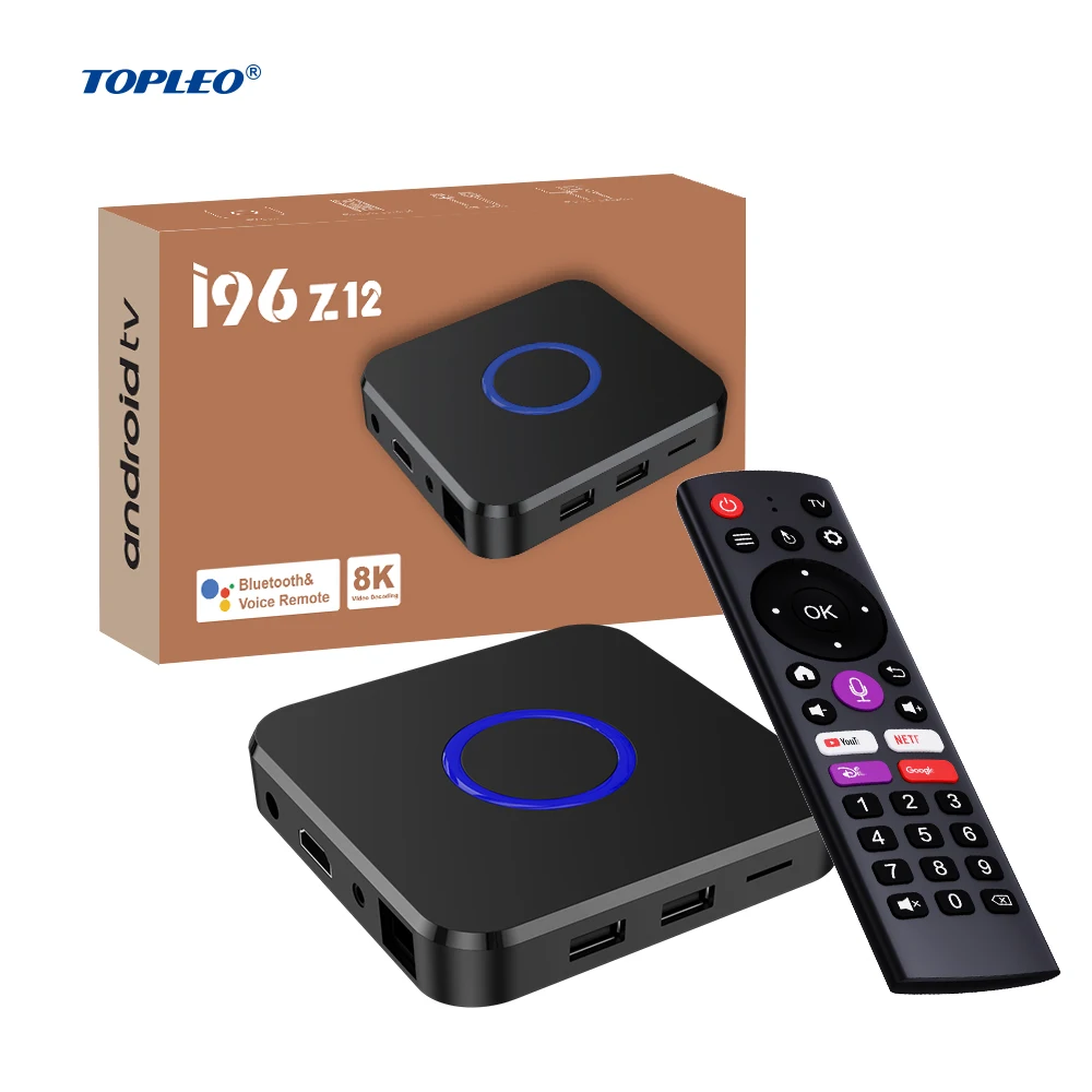 Topleo android tv box 2gb 16gb 4gb 32gb wifi 6 android 12 tv box 4k 2024