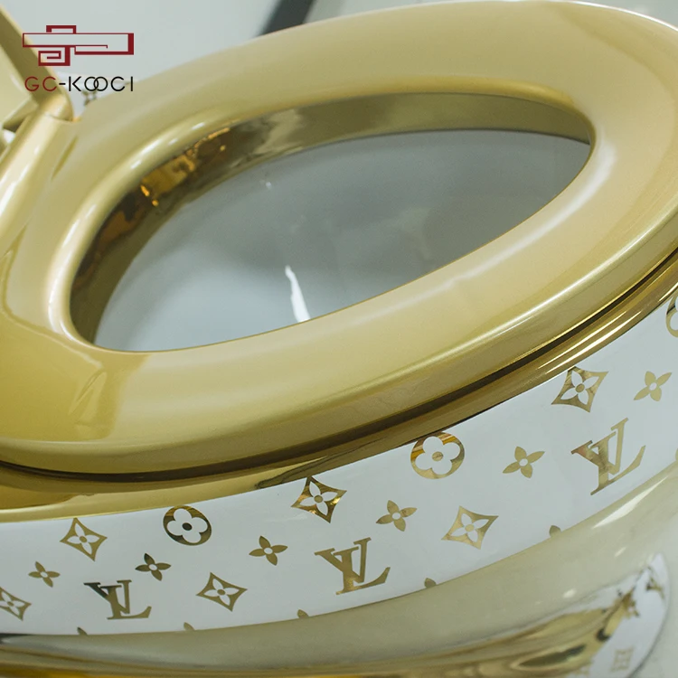 bathroom gold plated toilet brand toilet bowl