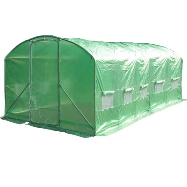 TLSP116 600cm(L) x350cm(W)x195cm(H) size other UV protected polytunnel garden greenhouse with metal door