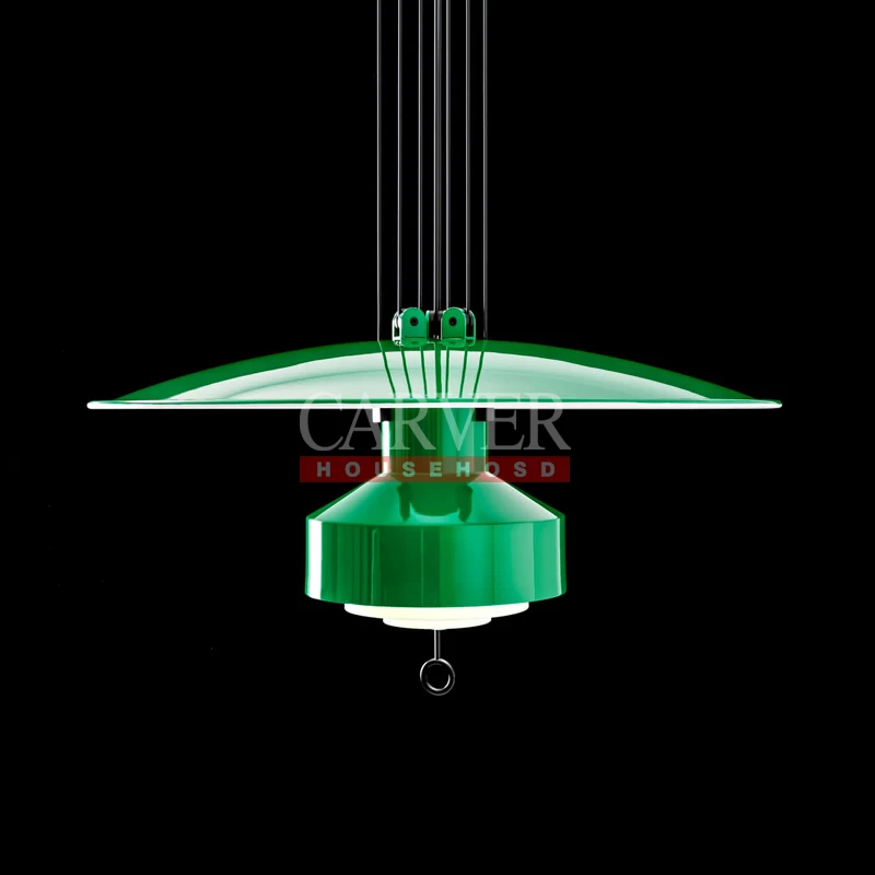 Red simple pendant lamp for dining room white reading lamp for bed room Green pendant light for Restaurant decor light