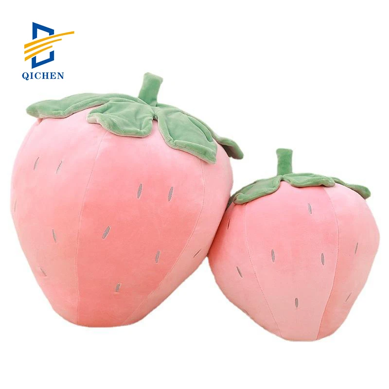 Innermor Hot selling 2024 New Arrival OEM/ODM Kawaii Plush Strawberry Pillow Squishy Stuffed Toy Soft Fruit Hugging Cushion