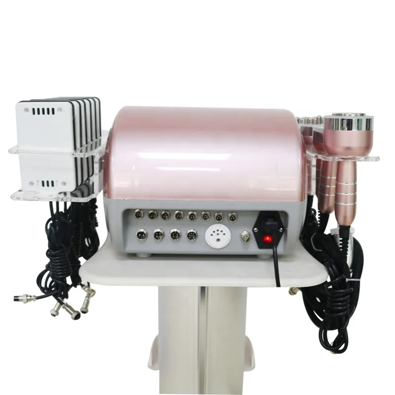 
body sculpting vacuum RF fat removal ultrasonic 6 in 1 cavitation lipolaser slimming machine 
