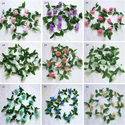 Hot Selling Wholesale artificial rose delicate rose flower vine for wedding home decoration