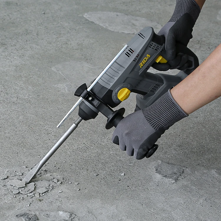 RIDA Construction tool SDS Plus Wireless tool Cordless hammer drill for concrete