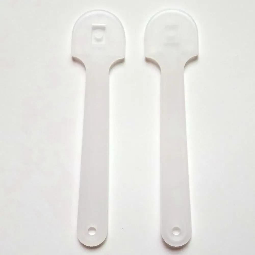 
promotion plastic stamp fan handle fan handle transparent 
